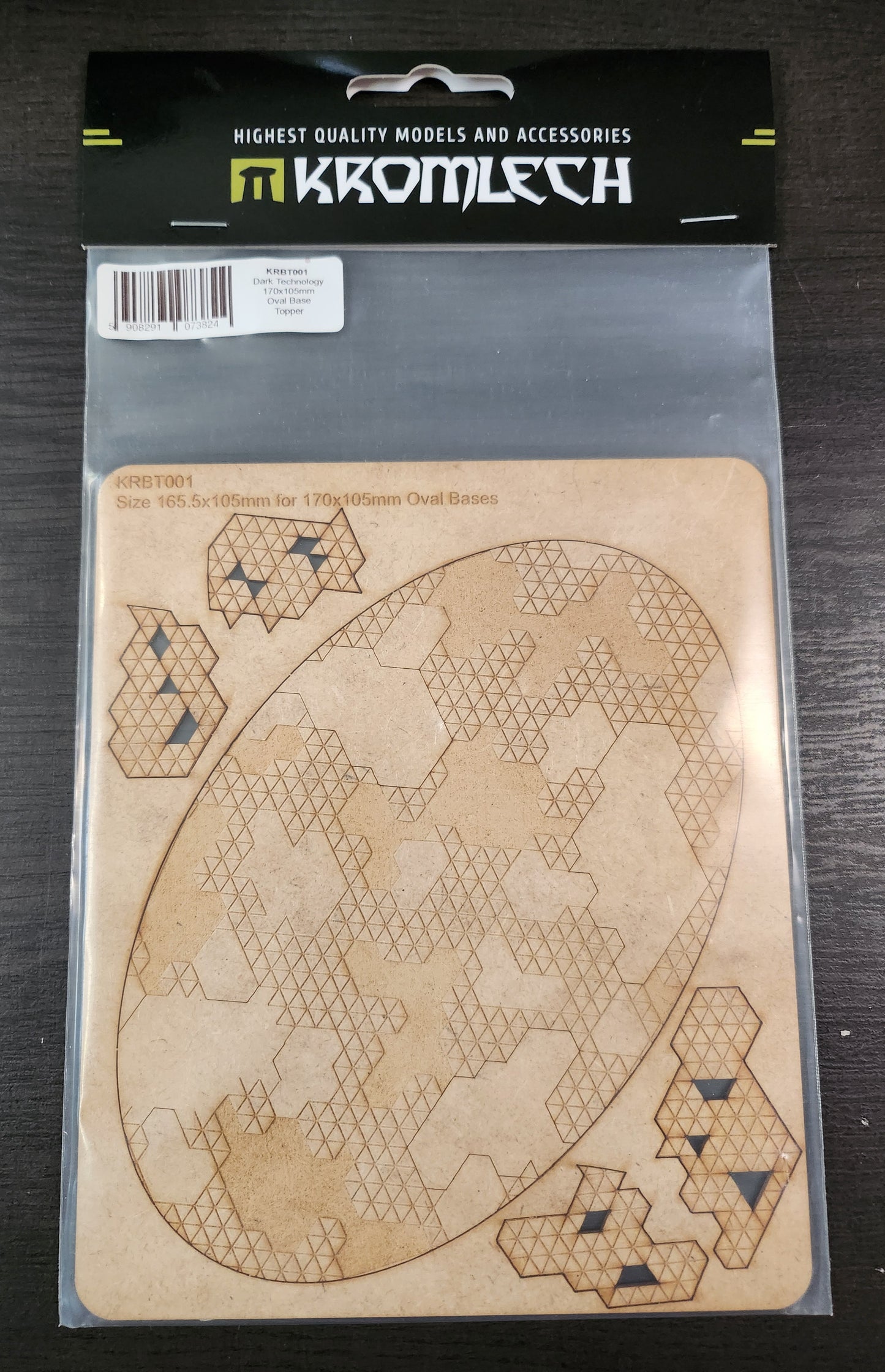 Kromlech Accessories Dark Technology 170x105 Oval Base Topper (*See Per Order Flat Rate Shipping)