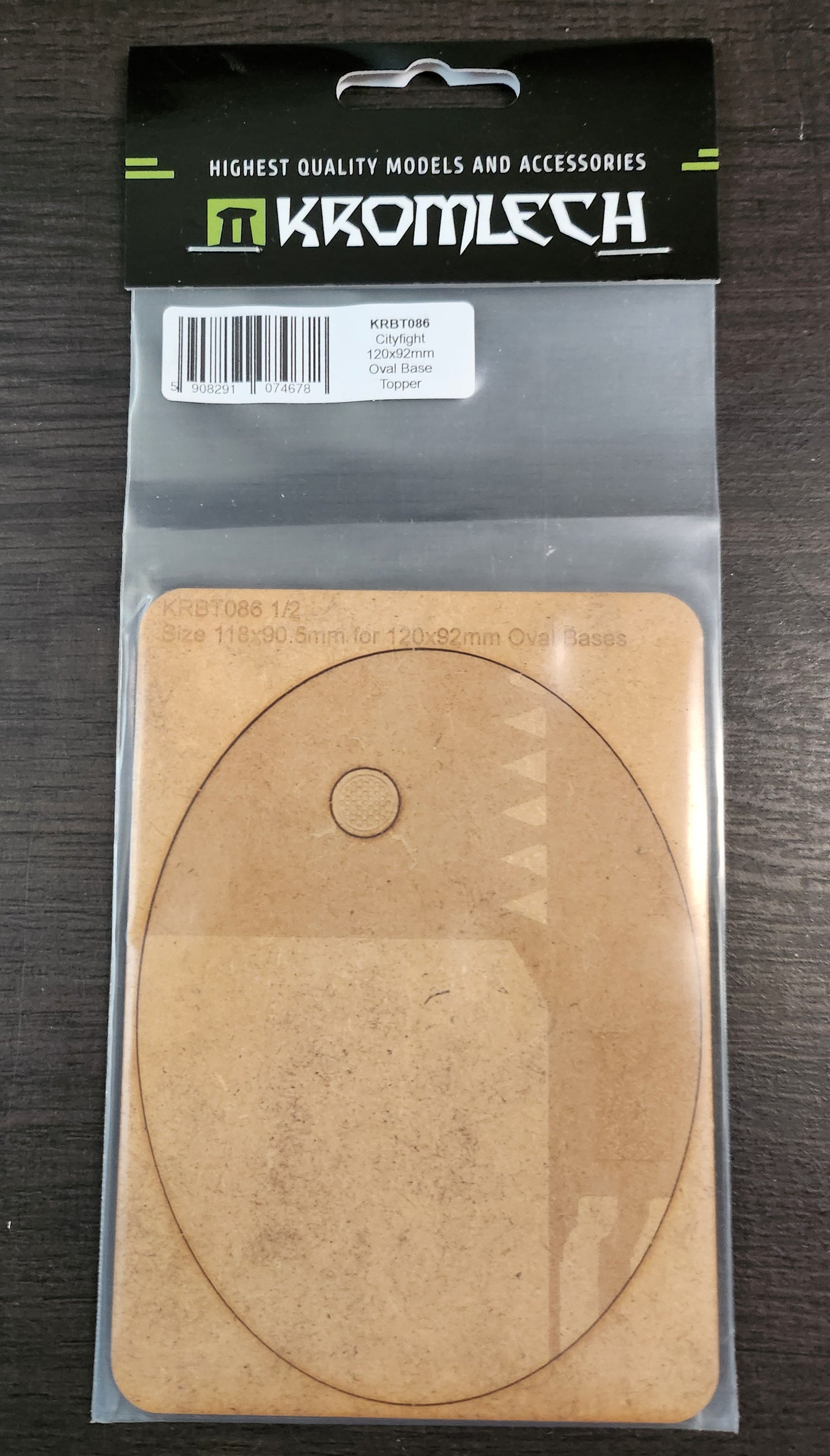 Kromlech Accessories Cityfight 120x92mm Oval Base Topper (*See Per Order Flat Rate Shipping)