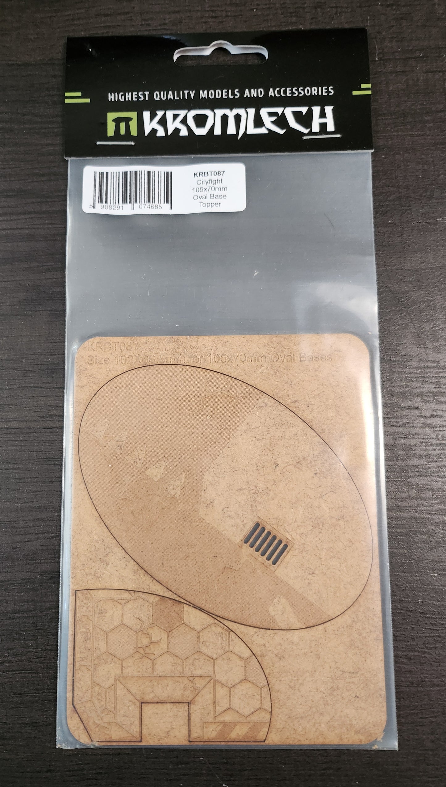 Kromlech Accesssories Cityfight 105x70mm Oval Base Topper (*See Per Order Flat Rate Shipping)