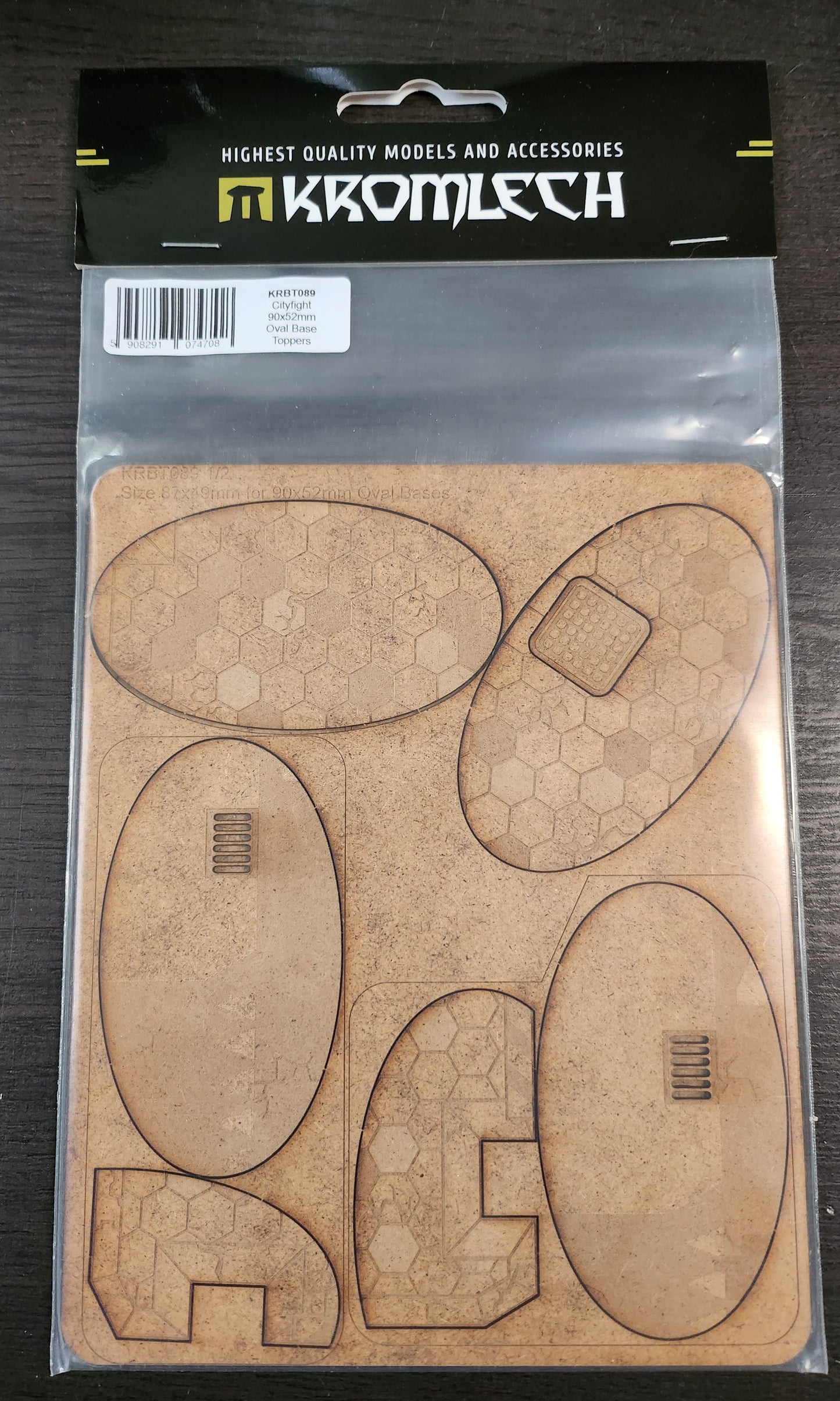 Kromlech Accessories Cityfight 90x52mm Oval Base Topper (*See Per Order Flat Rate Shipping)