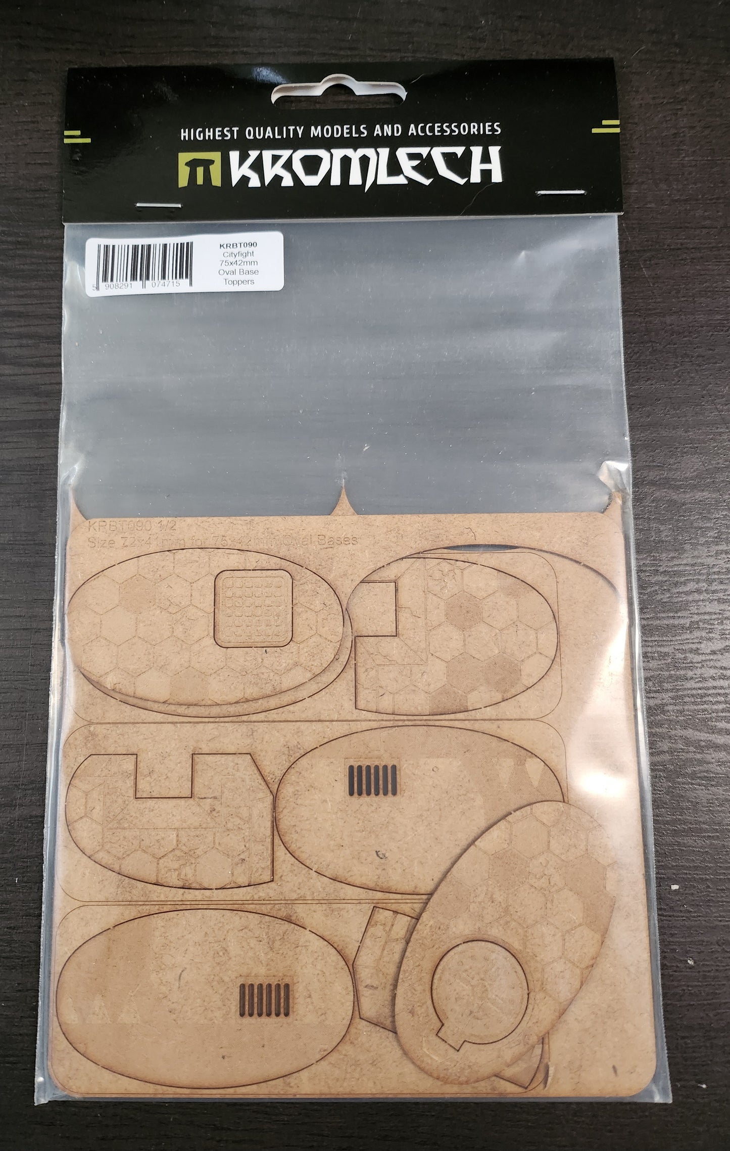Kromlech Accessories Cityfight 75x42mm Oval Base Topper (*See Per Order Flat Rate Shipping)