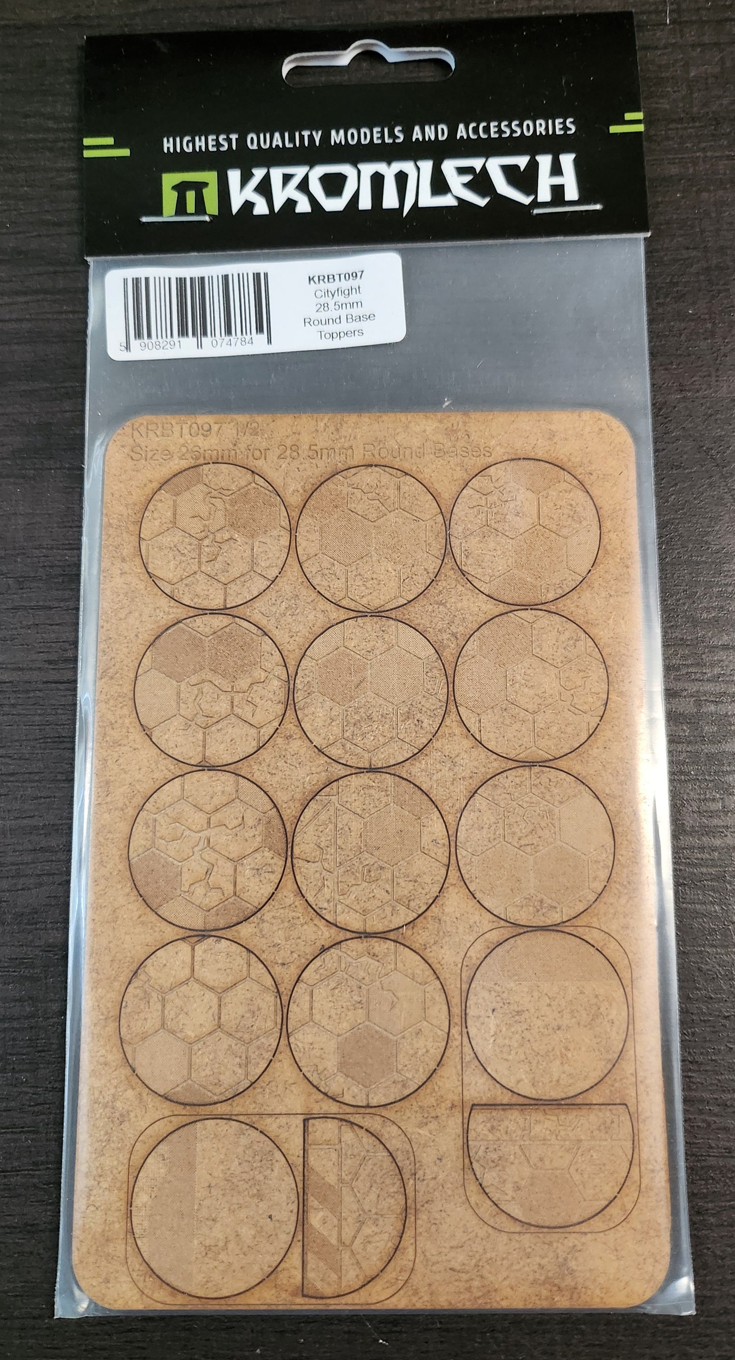 Kromlech Accessories Cityfight 28.5mm Round Base Topper (*See Per Order Flat Rate Shipping)