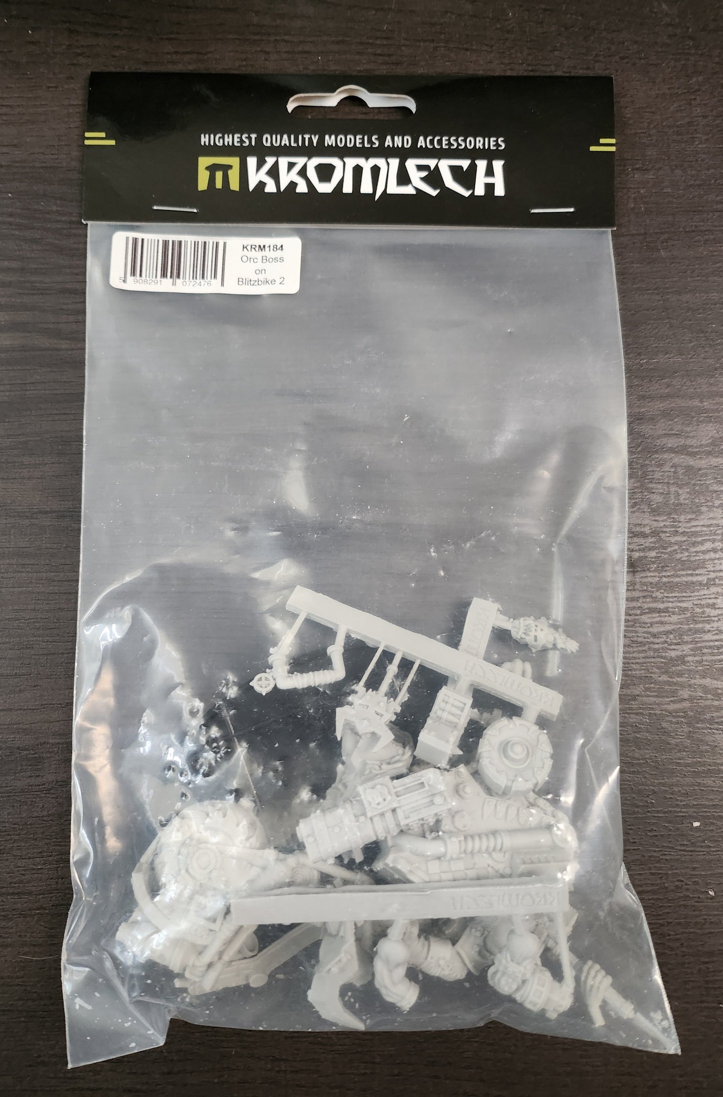 Kromlech Miniatures Orc Boss on Blitzbike #2 (*See Per Order Flat Rate Shipping)