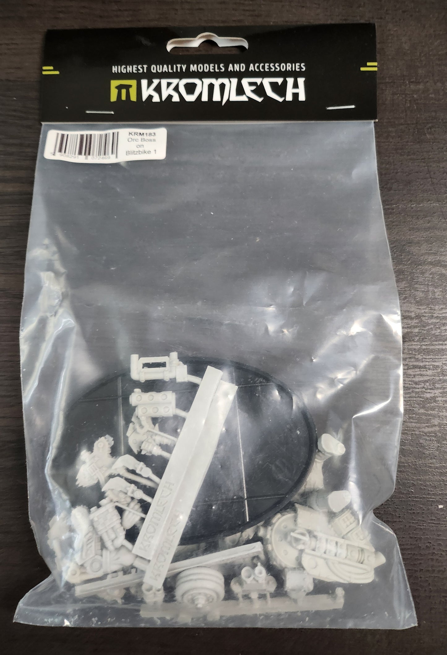 Kromleck Miniatures Orc Boss on Blitzbike #1 (*See Per Order Flat Rate Shipping)