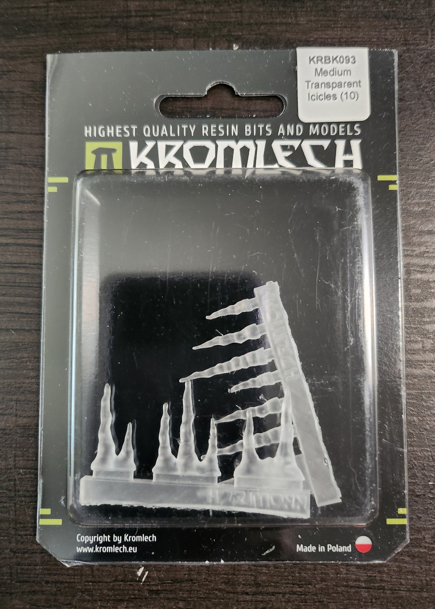 Kromlech Conversion Bitz Medium Trasnparent Icicies (10) (*See Per Order Flat Rate Shipping)