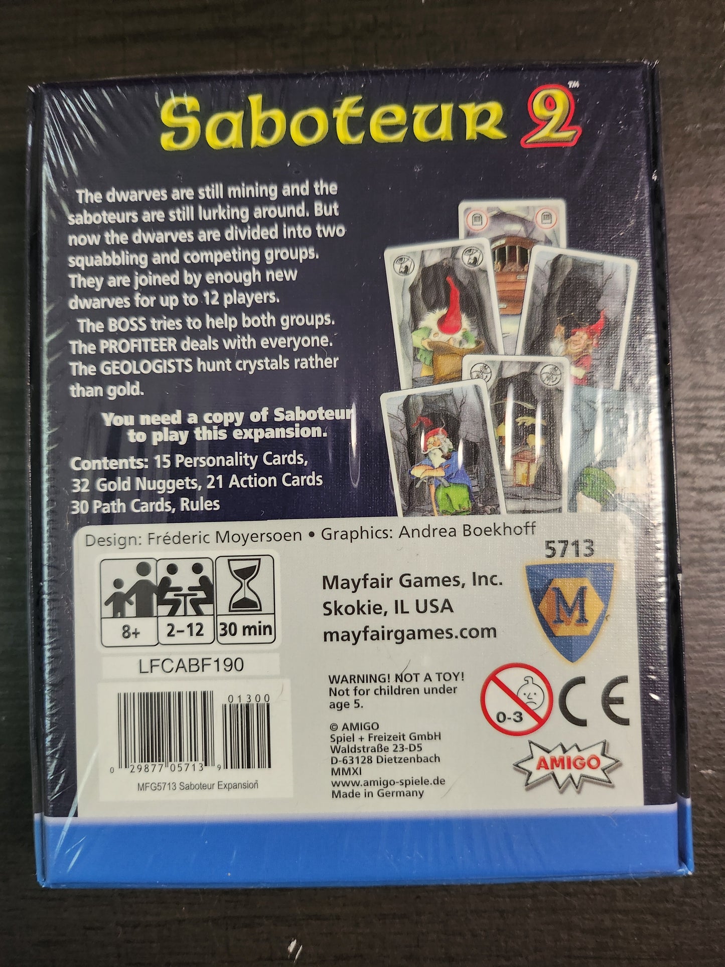 Saboteur 2 by Mayfair Games (*See Per Order Flat Rate Shipping)