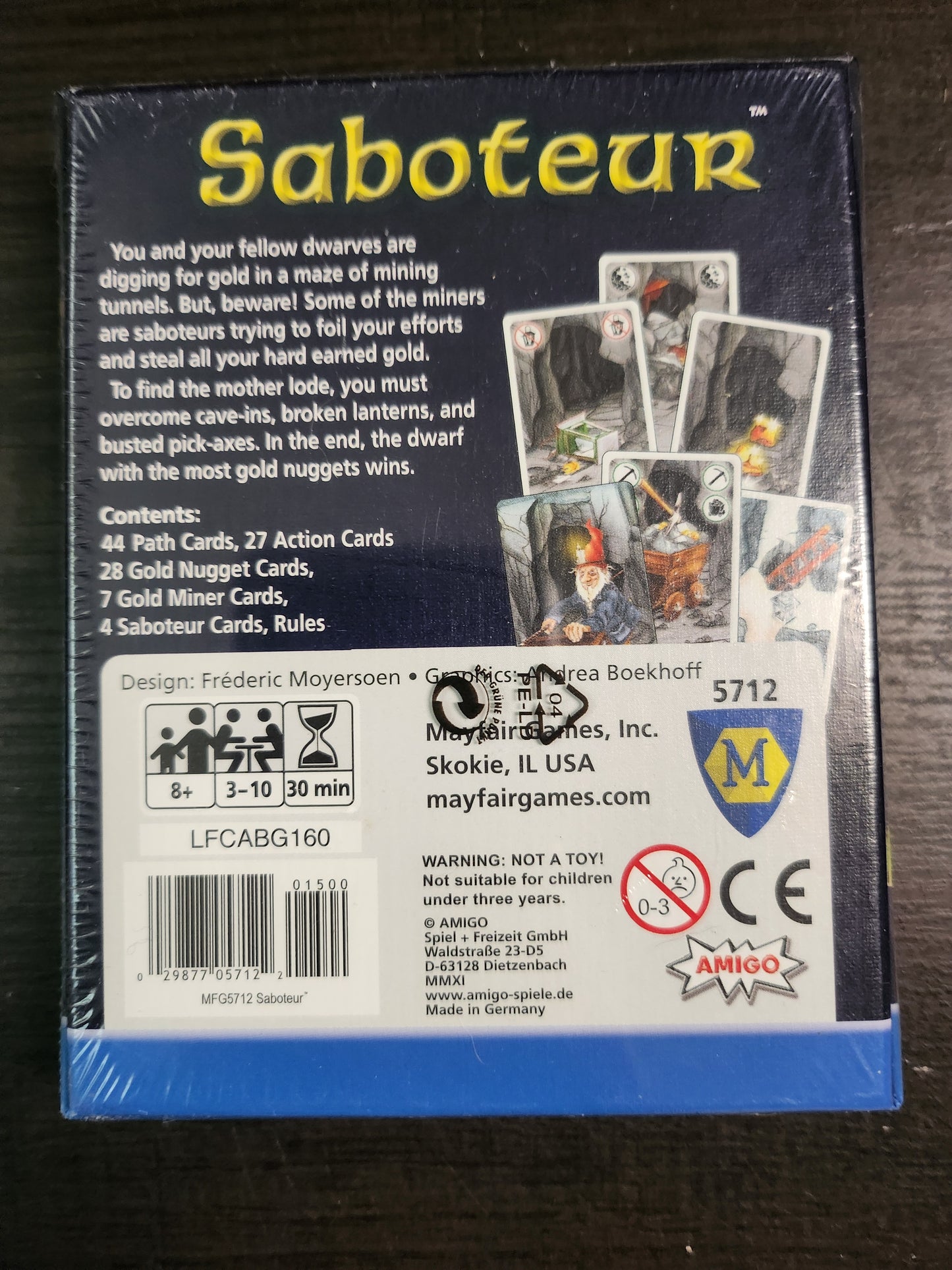 Saboteur by Mayfair Games (*See Per Order Flat Rate Shipping)