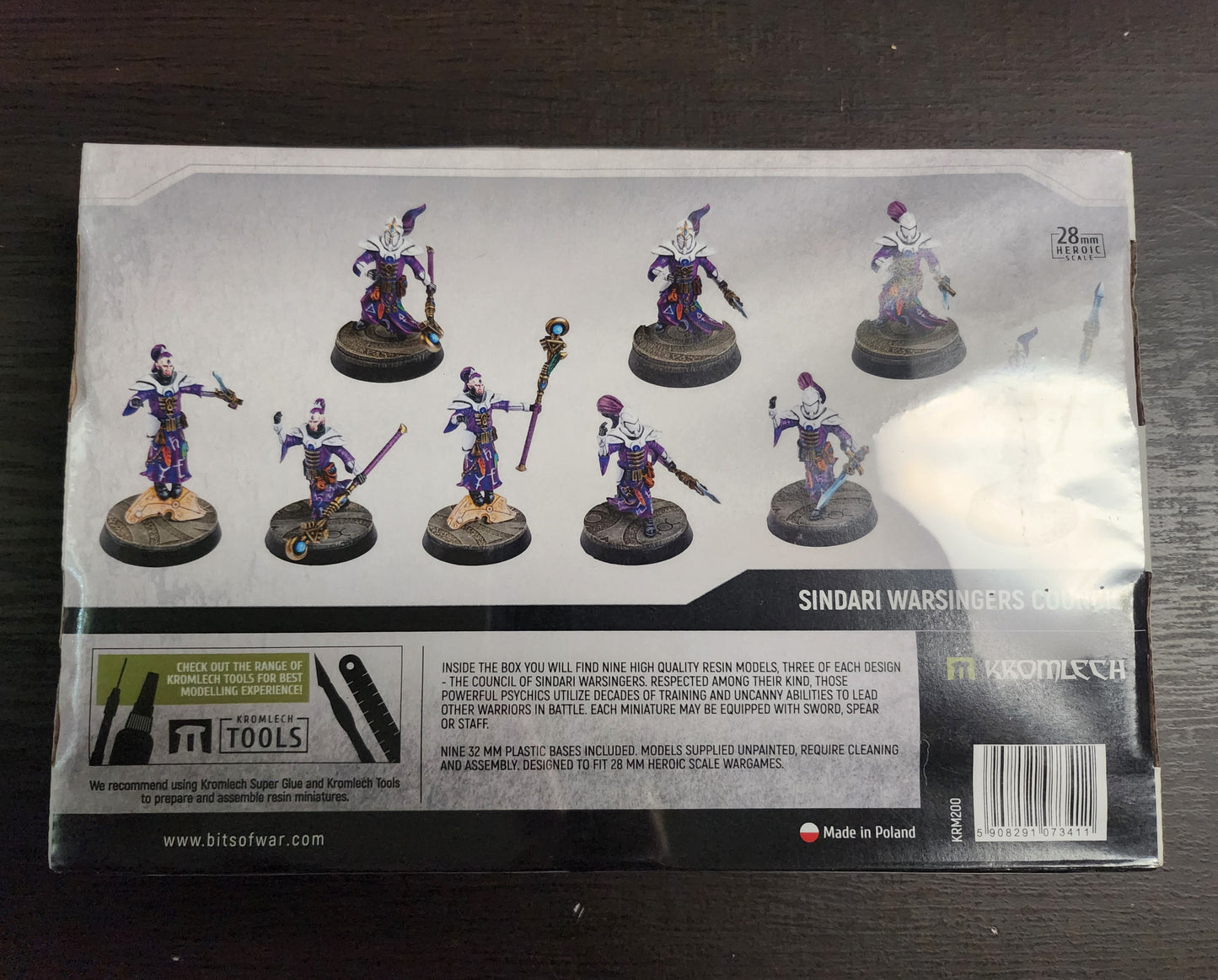 Kromlech Miniatures Sindari Warsigners Council (9)(*See Per Order Flat Rate Shipping)
