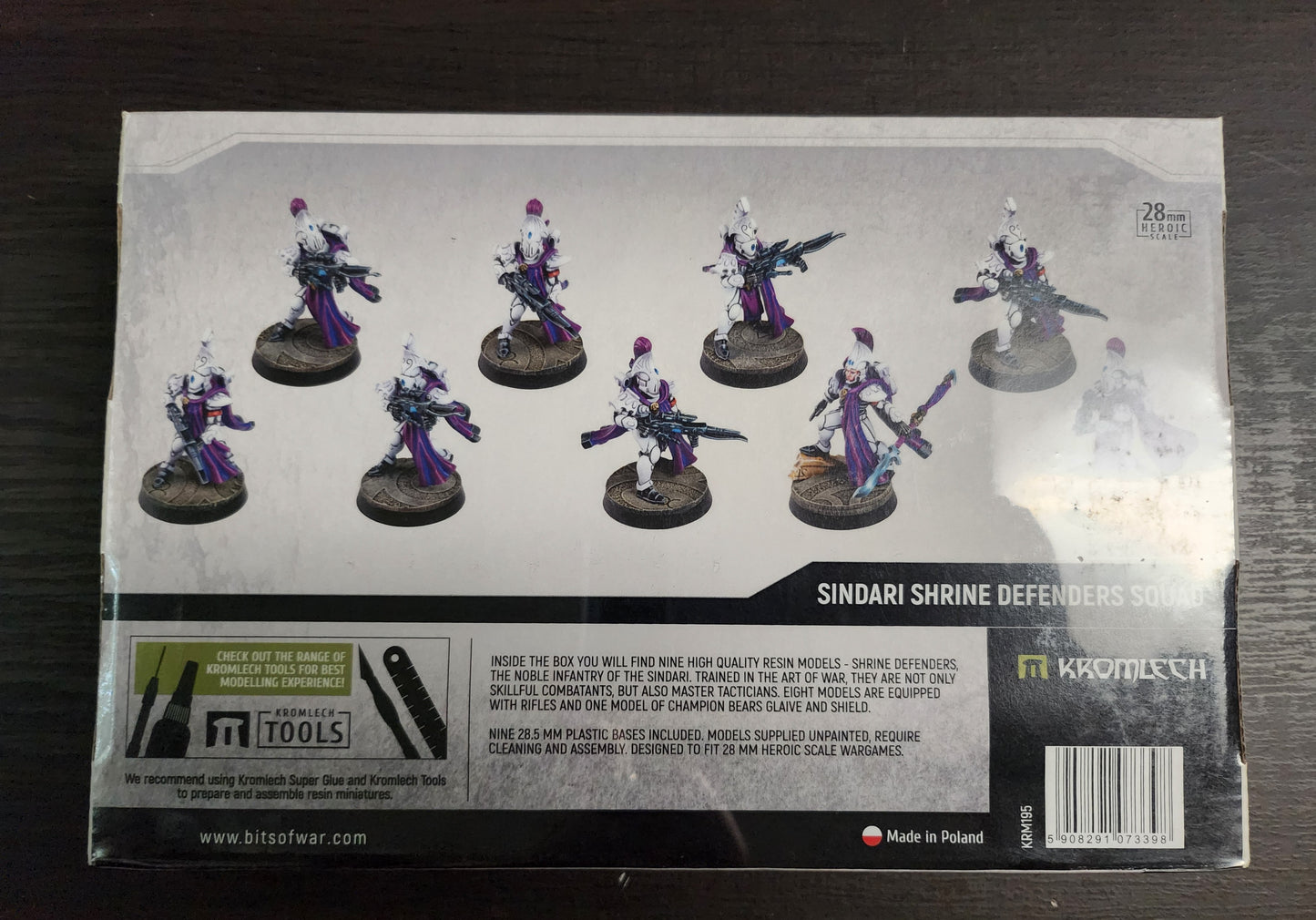 Kromlech Miniatures Sindari Shrine Defenders Squad (8+1) (*See Per Order Flat Rate Shipping)