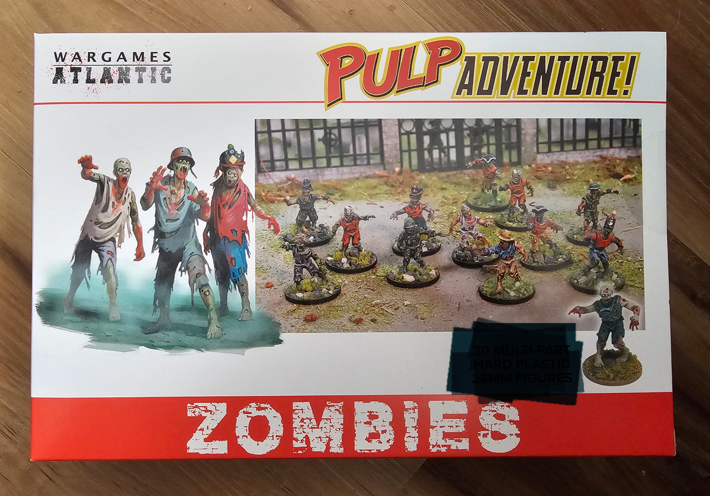 Wargames Atlantic Pulp Adventure 1 sprue of Zombies (*See Per Order Flat Rate Shipping)
