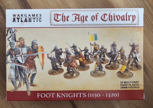 Wargames Atlantic Age of Chivalry Foot Knights (1150-1320) (*See Per Order Flat Rate Shipping)