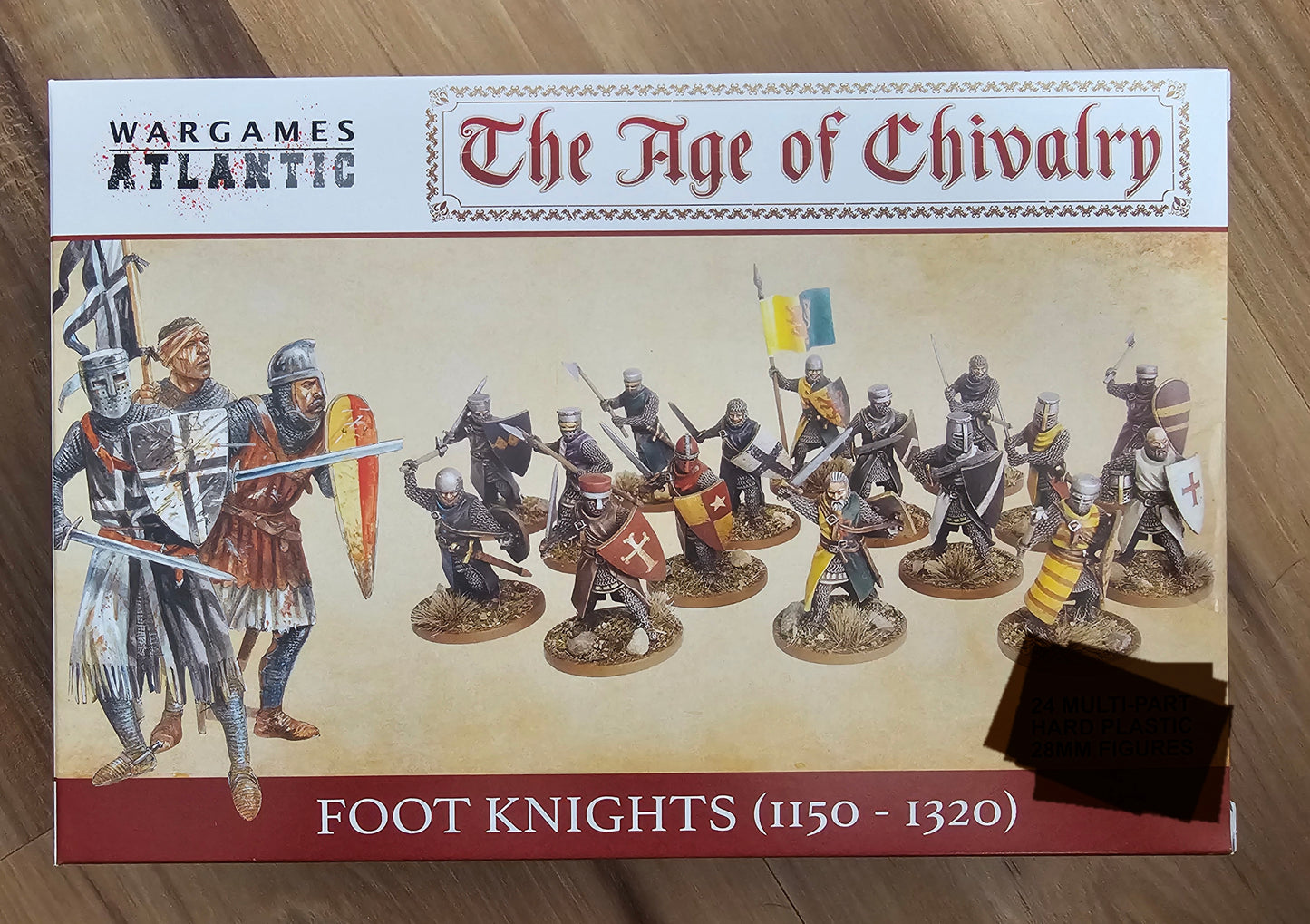Wargames Atlantic Age of Chivalry Foot Knight (Single Sprue) (*See Per Order Flat Rate Shipping