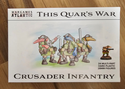Wargames Atlantic This Quar's War Crusader Infantry (*See Per Order Flat Rate Shipping)