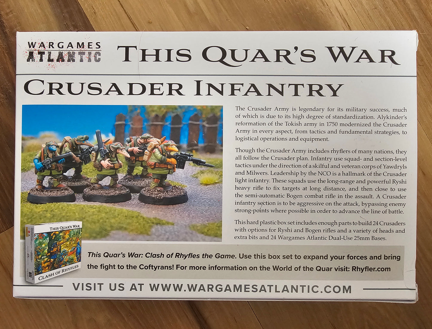 Wargames Atlantic This Quar's War Crusader Infantry (*See Per Order Flat Rate Shipping)