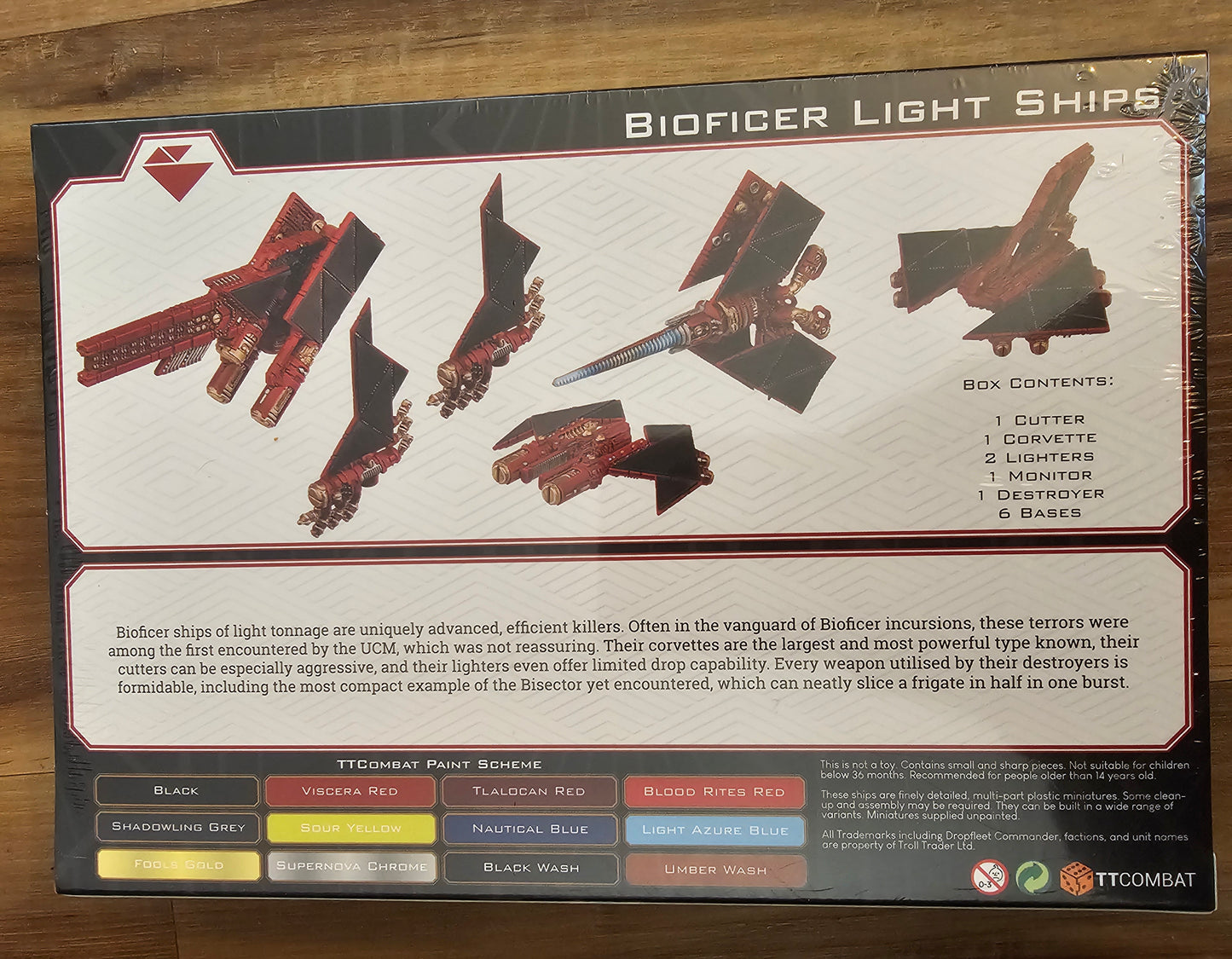 Dropfleet Commander Bioficer Light Ships (*See Per Order Flat Rate Shipping)