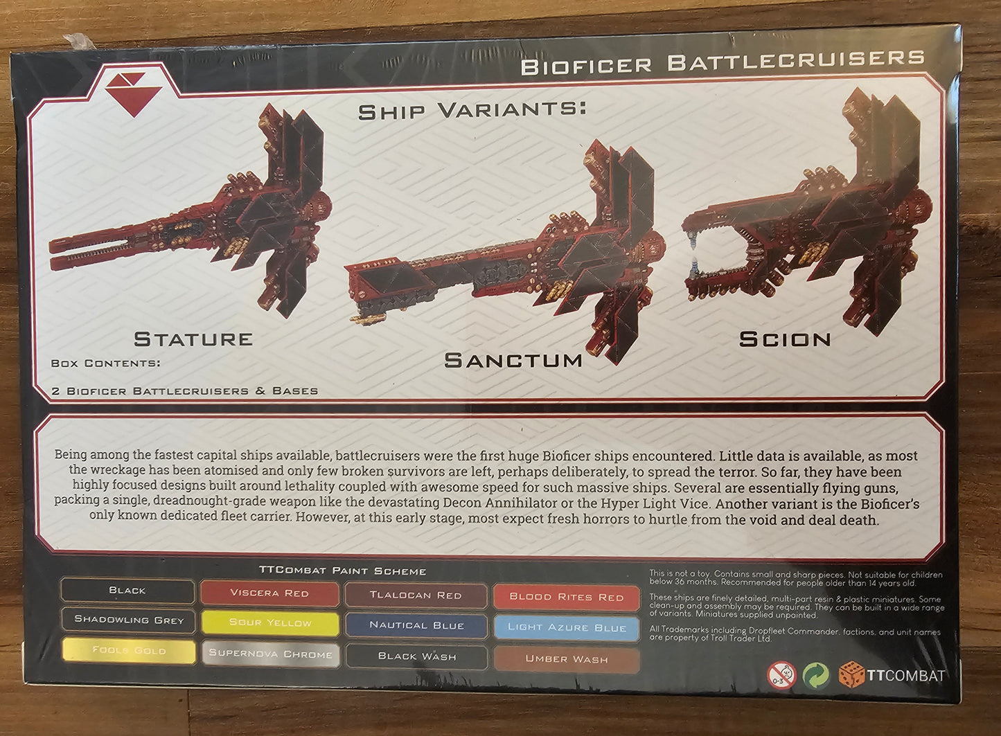 Dropfleet Commander Bioficer Battlecruisers (*See Per Order Flat Rate Shipping)