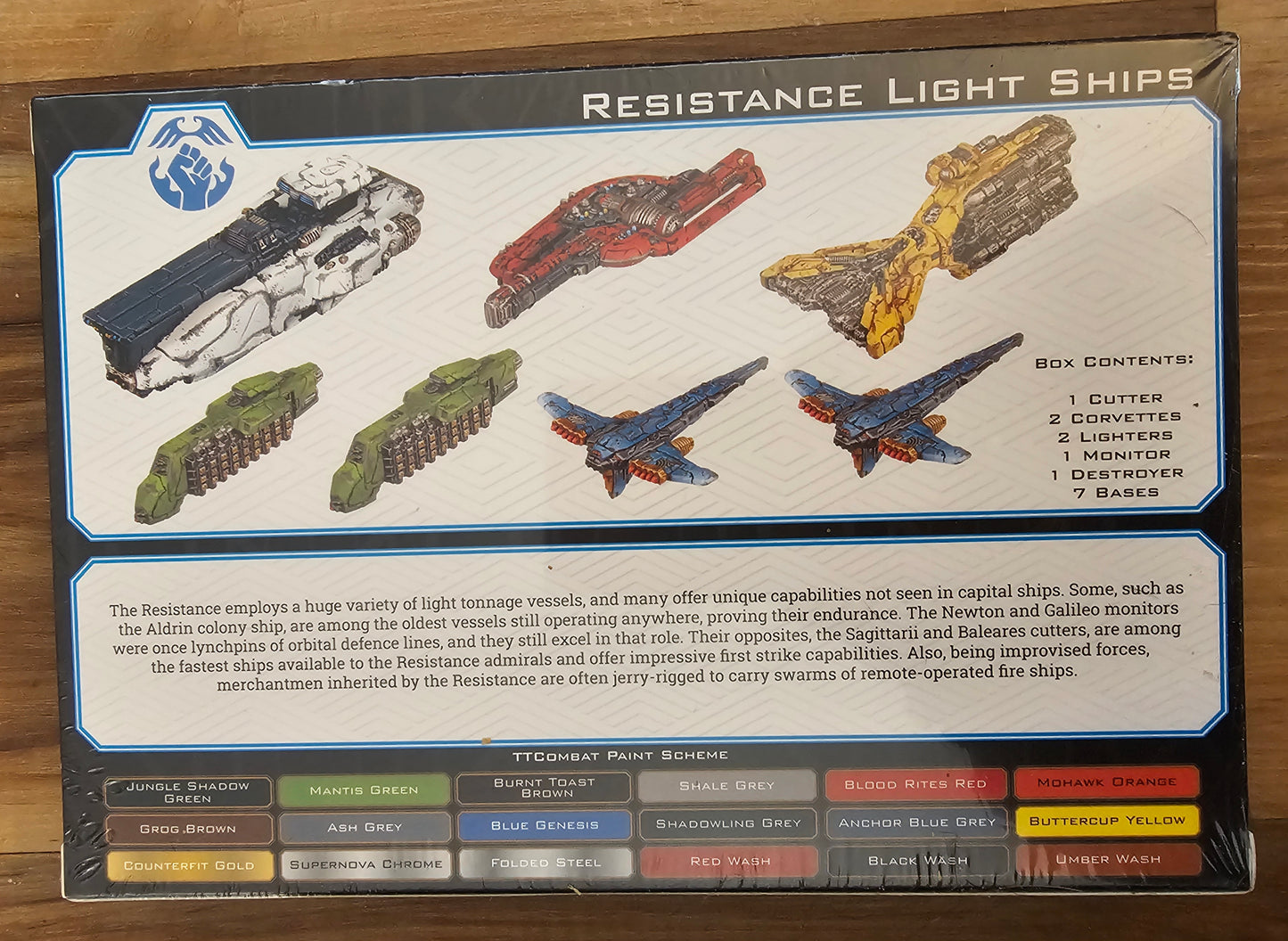 Dropfleet Resistance Light Ships (*See Per Order Flat Rate Shipping)