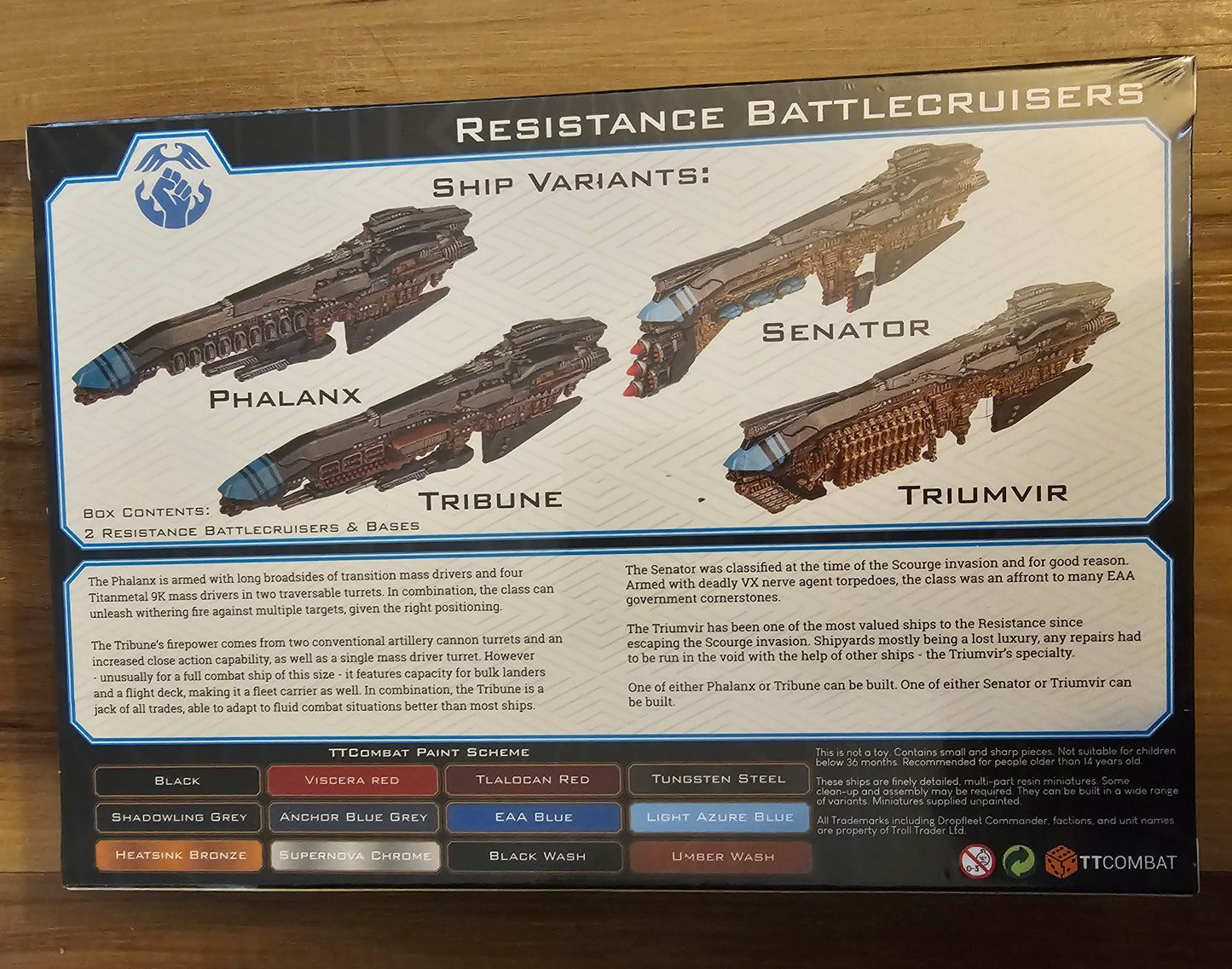 Dropfleet Commander Resistance Battlecruisers (*See Per Order Flat Rate Shipping)
