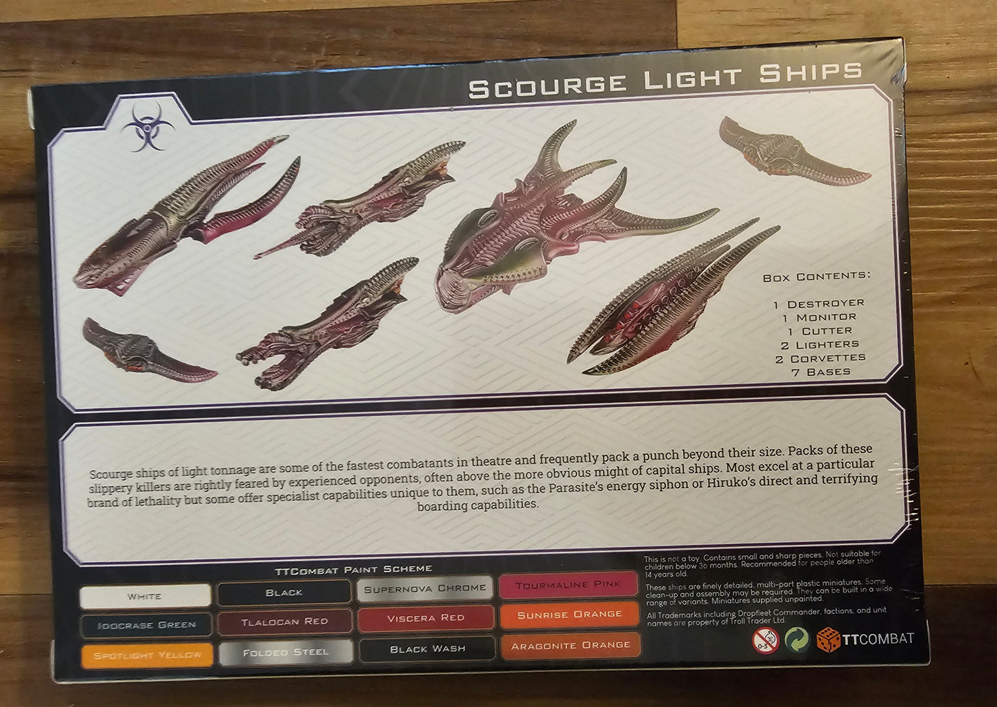 Dropfleet Commander Scourge Light Ships (*See Per Order Flat Rate Shipping)