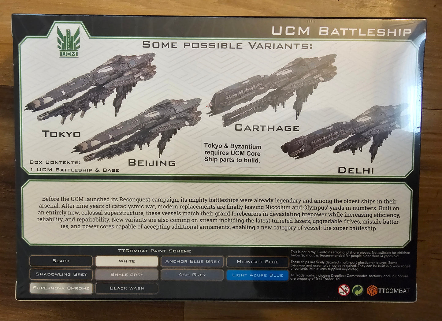 DropFleet Commander UCM Battleship (*See Per Order Flat Rate Shipping)