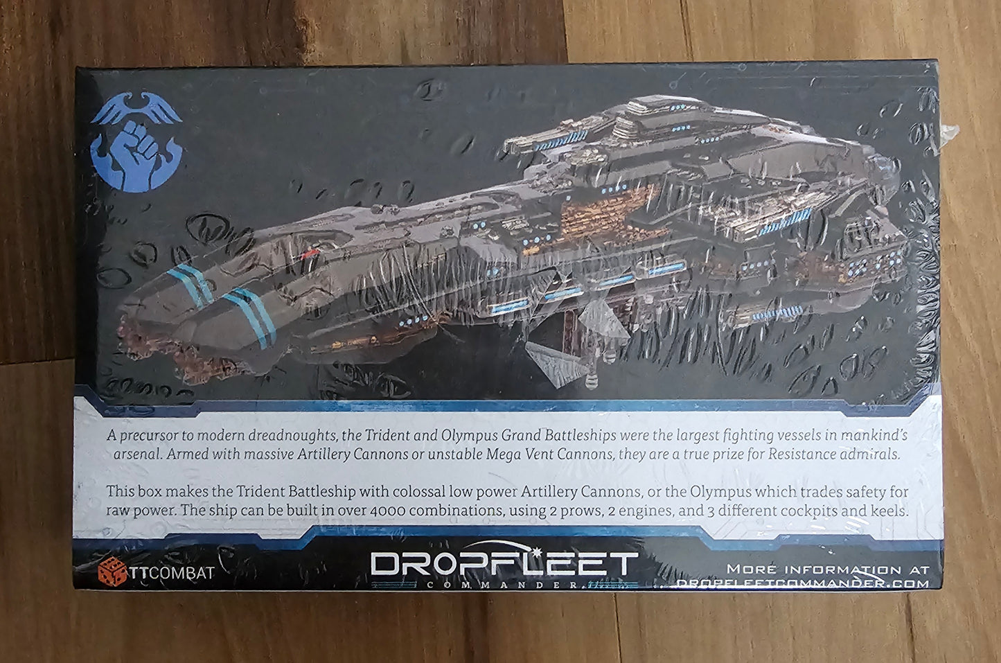 Dropfleet Commander Resistance Trident Battleship (*See Per Order Flat Rate Shipping)