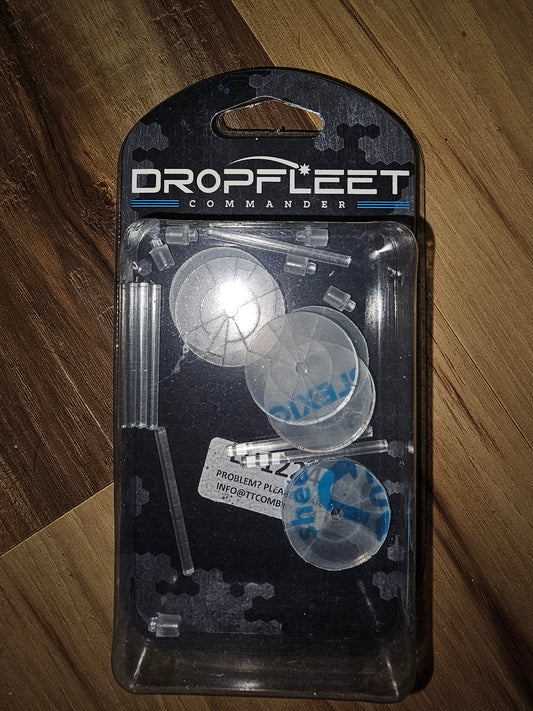 Dropfleet Commander Light Clear Base Pack (*See Per Order Flat Rate Shipping)
