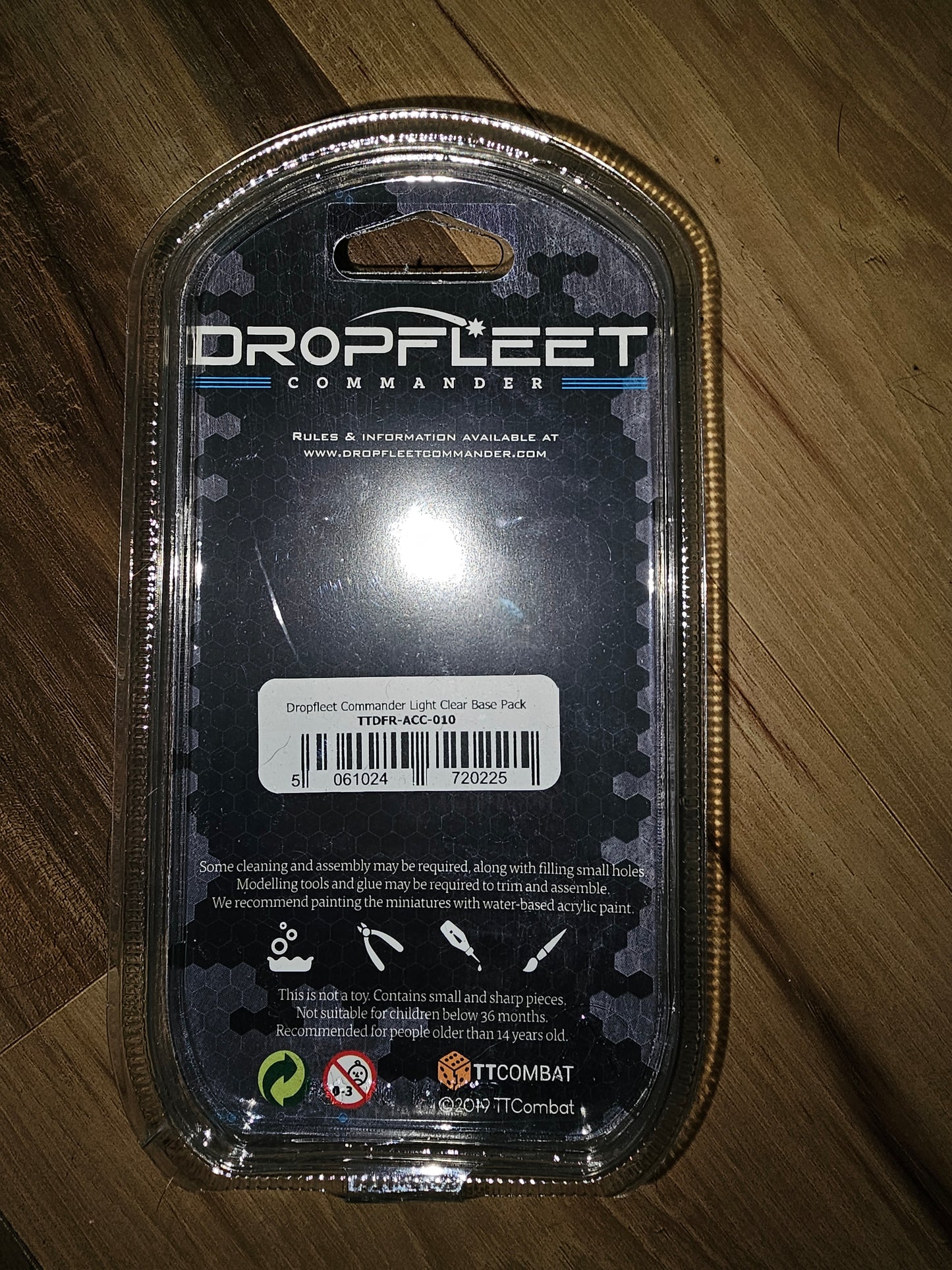 Dropfleet Commander Light Clear Base Pack (*See Per Order Flat Rate Shipping)