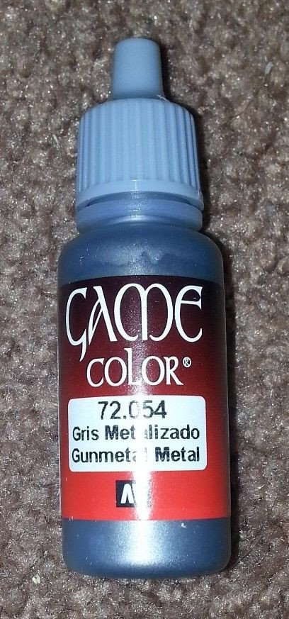 Vallejo Paint Game Color Gunmetal Metal 72054 17ml (*See Per Order Flat Rate Shipping)