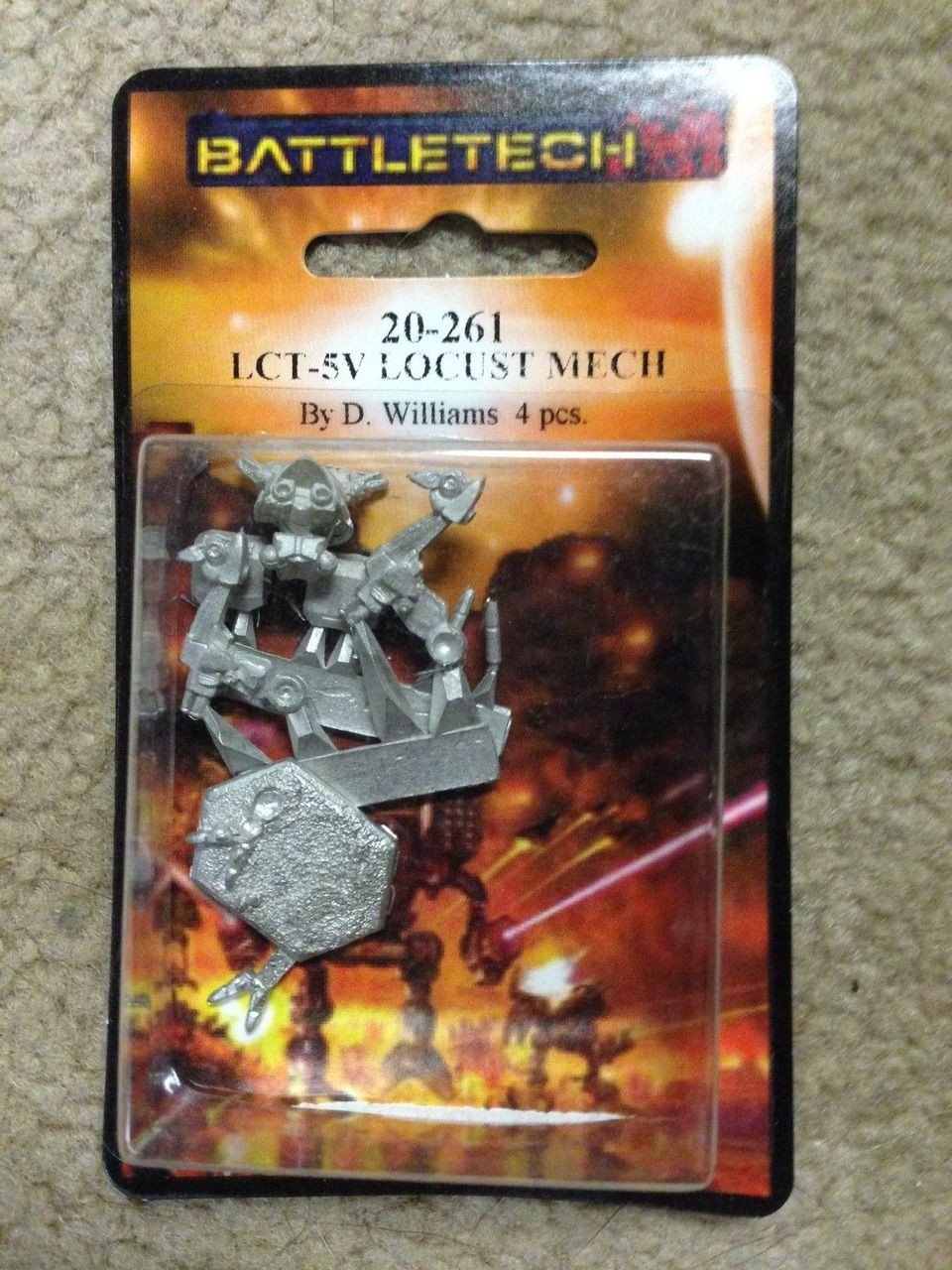 Battletech Miniatures: Locust LCT-5V 20-261 (*See Per Order Flat Rate Shipping)