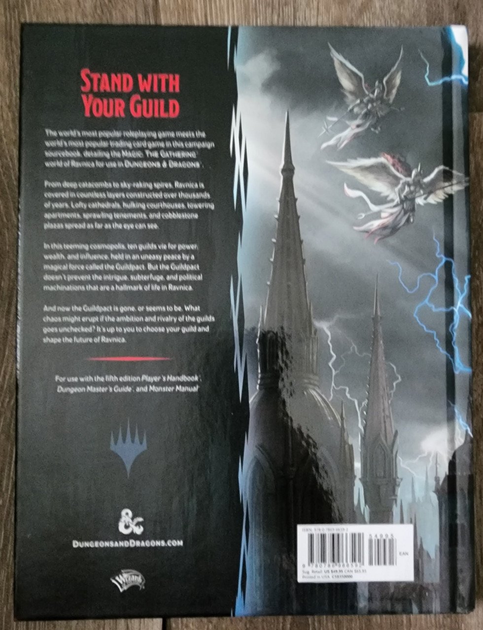 D&D Guildmasters' Guild to Ravnica (HC) (*See Per Order Flat Rate Shipping)