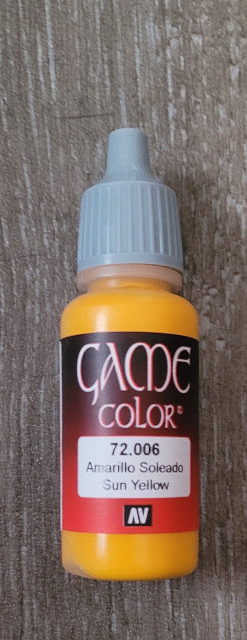 Vallejo Paint Game Color Sunblast Yellow 72006 (*See Per Order Flat Rate Shipping)