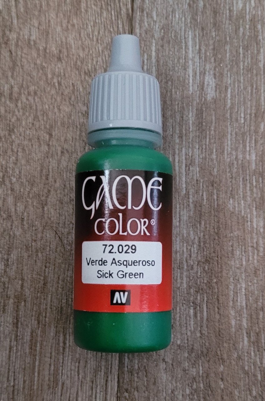 Vallejo Paint Game Color Sick Green 72029   (*See Per Order Flat Rate Shipping)