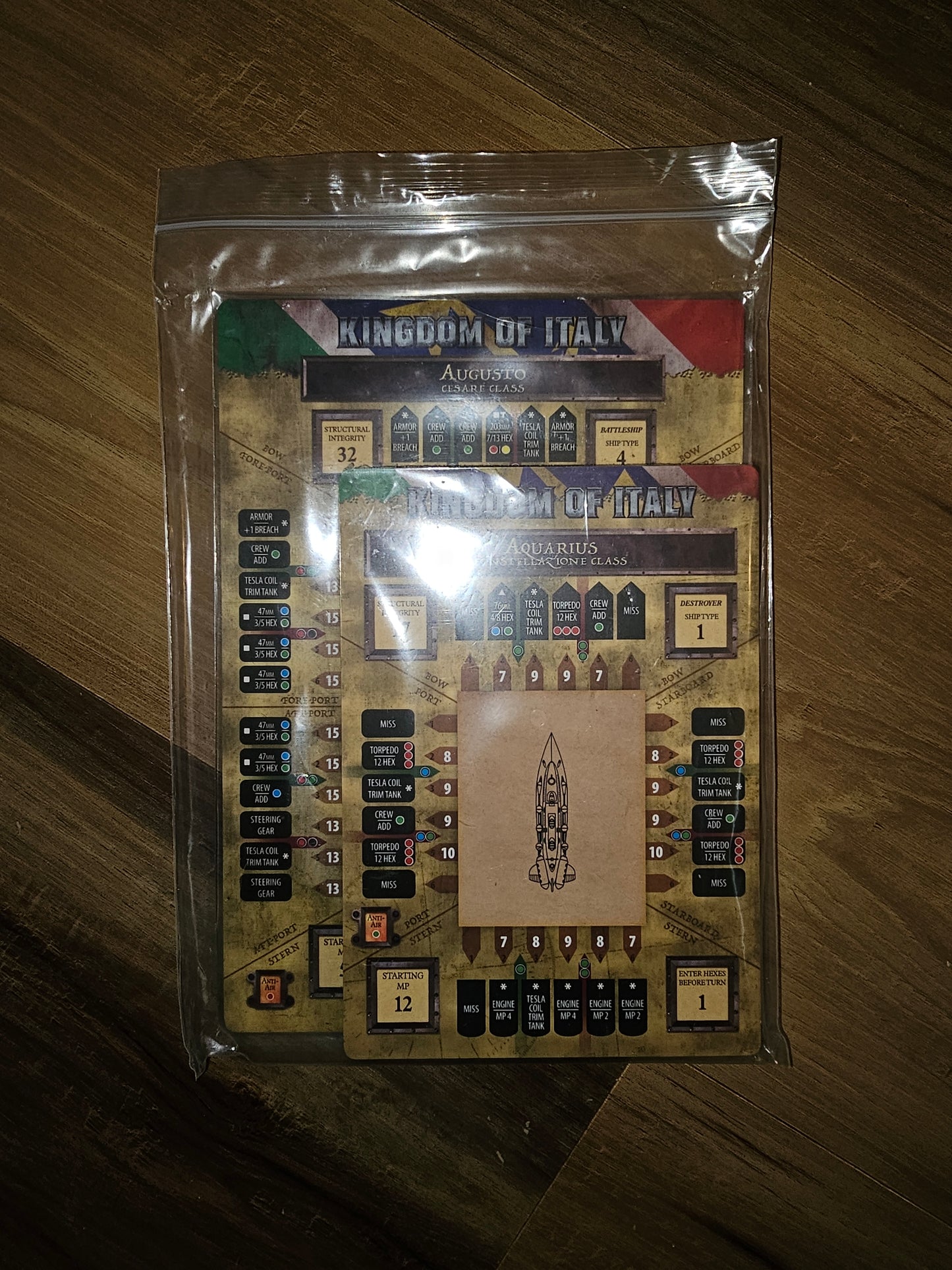 Leviathans Ship Cards Italian (*See Per Order Flat Rate Shipping)