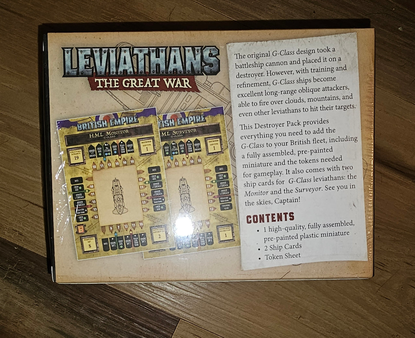 Levianthans Destroyer Ship Pack G-Class British (*See Per Order Flat Rate Shipping)
