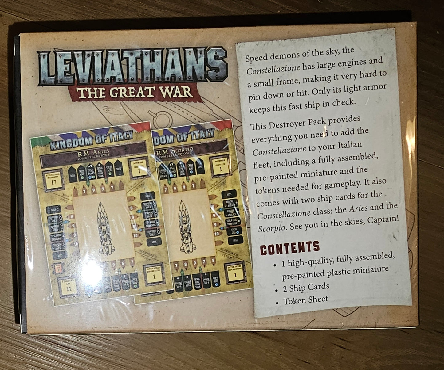 Leviathans Destroyer Ship Pack Constellazione (Italian Fleet Box) (*See Per Order Flat Rate Shipping)