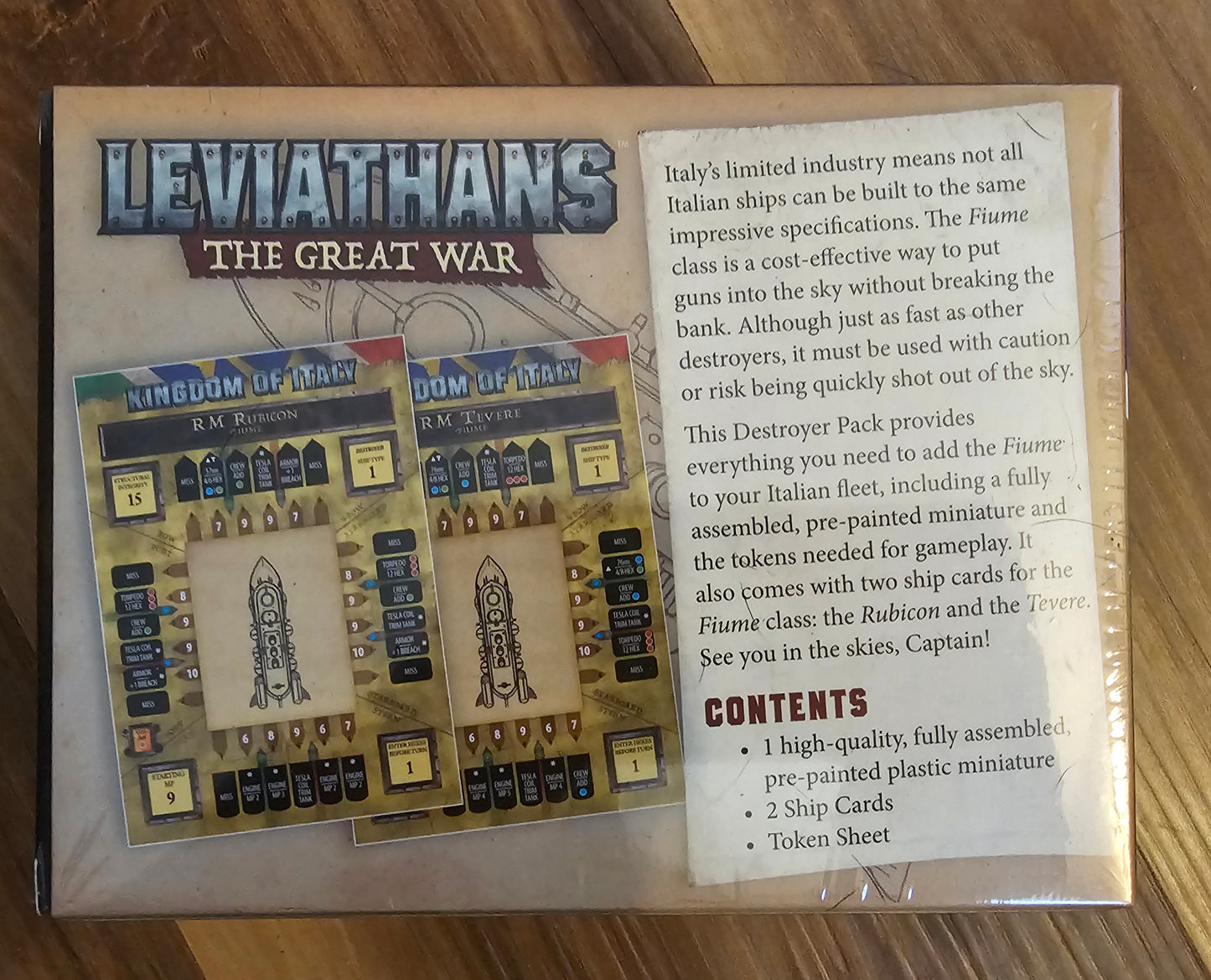 Leviathans Destroyer Ship Pack Fiume (Italian) (*See Per Order Flat Rate Shipping)