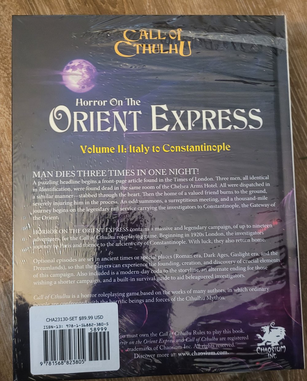 Call of Cthulhu RPG Horror on the Orient Express Set  (*See Per Order Flat Rate Shipping)