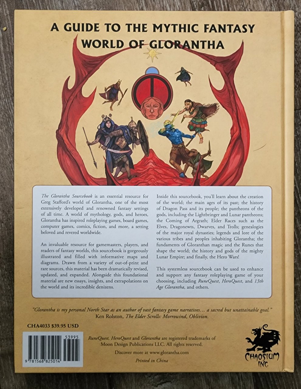 The Glorantha Sourcebook RPG (HC) (*See Per Order Flat Rate Shipping)