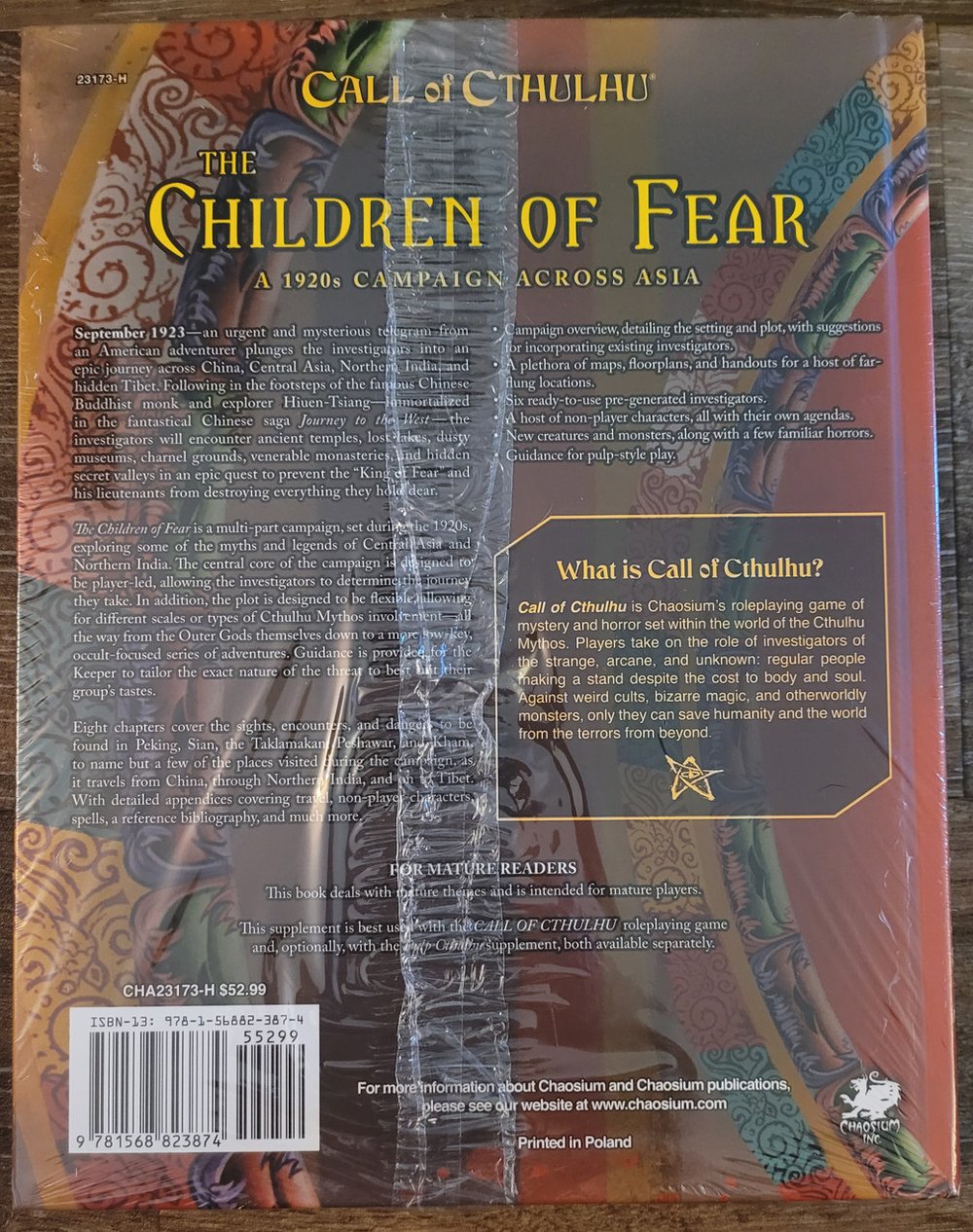 Call of Cthulhu Children of Fear (HC) (*See Per Order Flat Rate Shipping)
