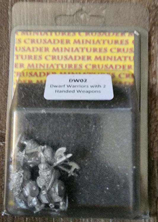 28mm Fantasy Dwarf Warriors with 2 Handed Weapons (3) (*See Per Order Flat Rate Shipping)