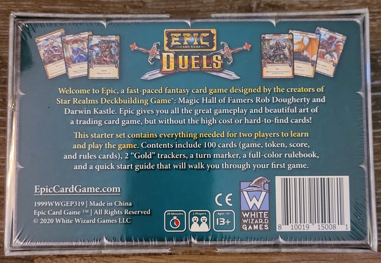 Epic Card Game Dual Starter Set (*See Per Order Flat Rate Shipping)