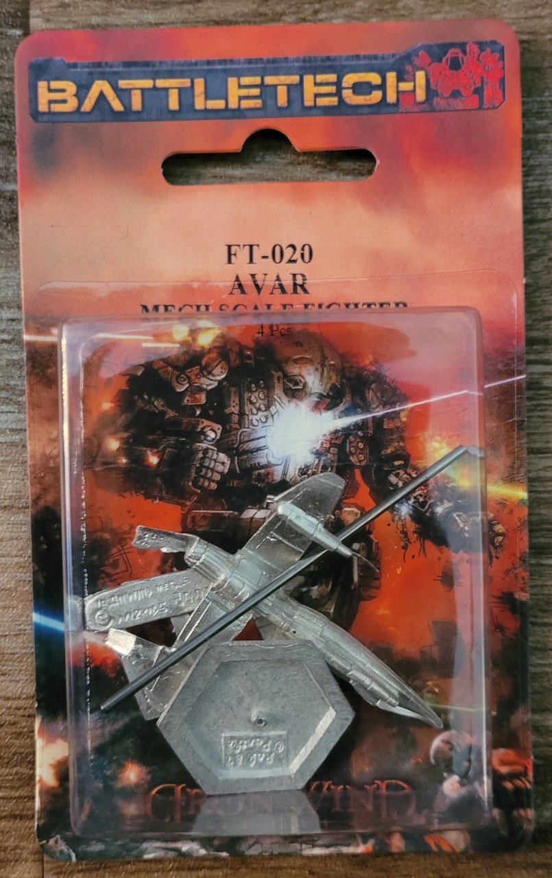 BattleTech FT-020 Avar Mech Scale Fighter (*See Per Order Flat Rate Shipping)