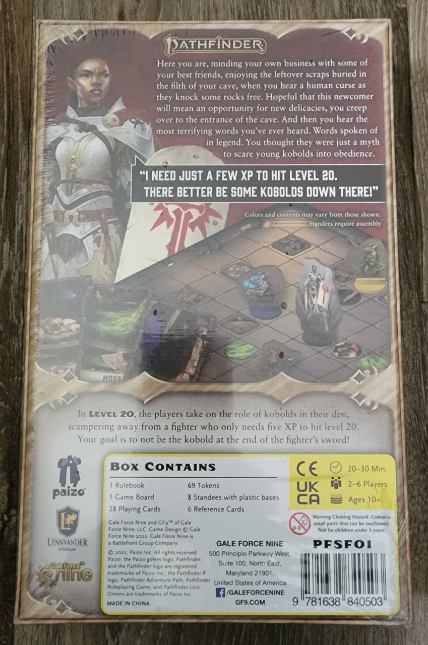 Pathfinder Level 20 Board Game (*See Per Order Flat Rate Shipping)