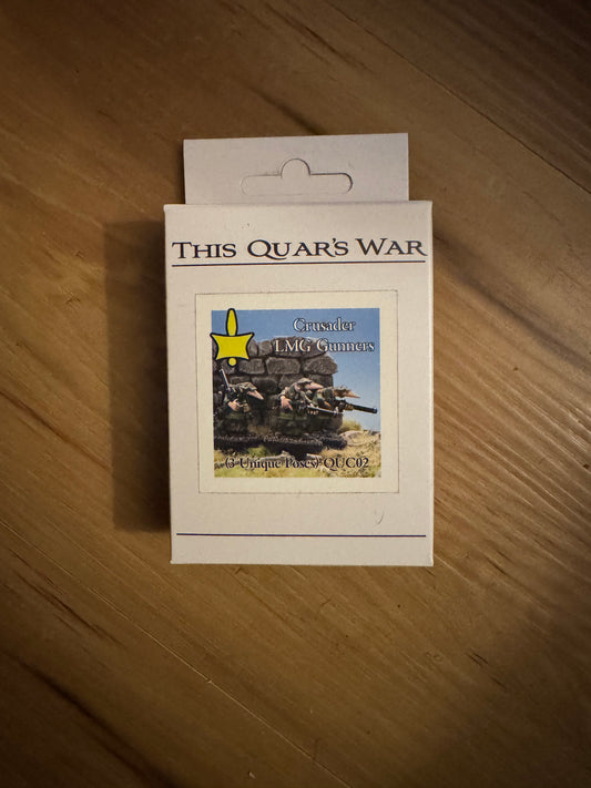 Wargames Atlantic This Quar's War Crusader LMG Gunners (*See Per Order Flat Rate Shipping)