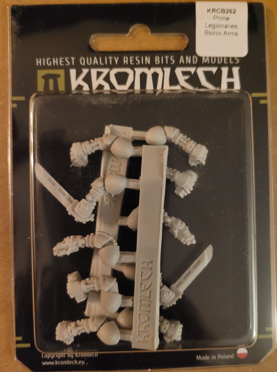 Kromlech Conversion Bits Prime Legionaries Bionis Arms (10)(*See Per Order Flat Rate Shipping)