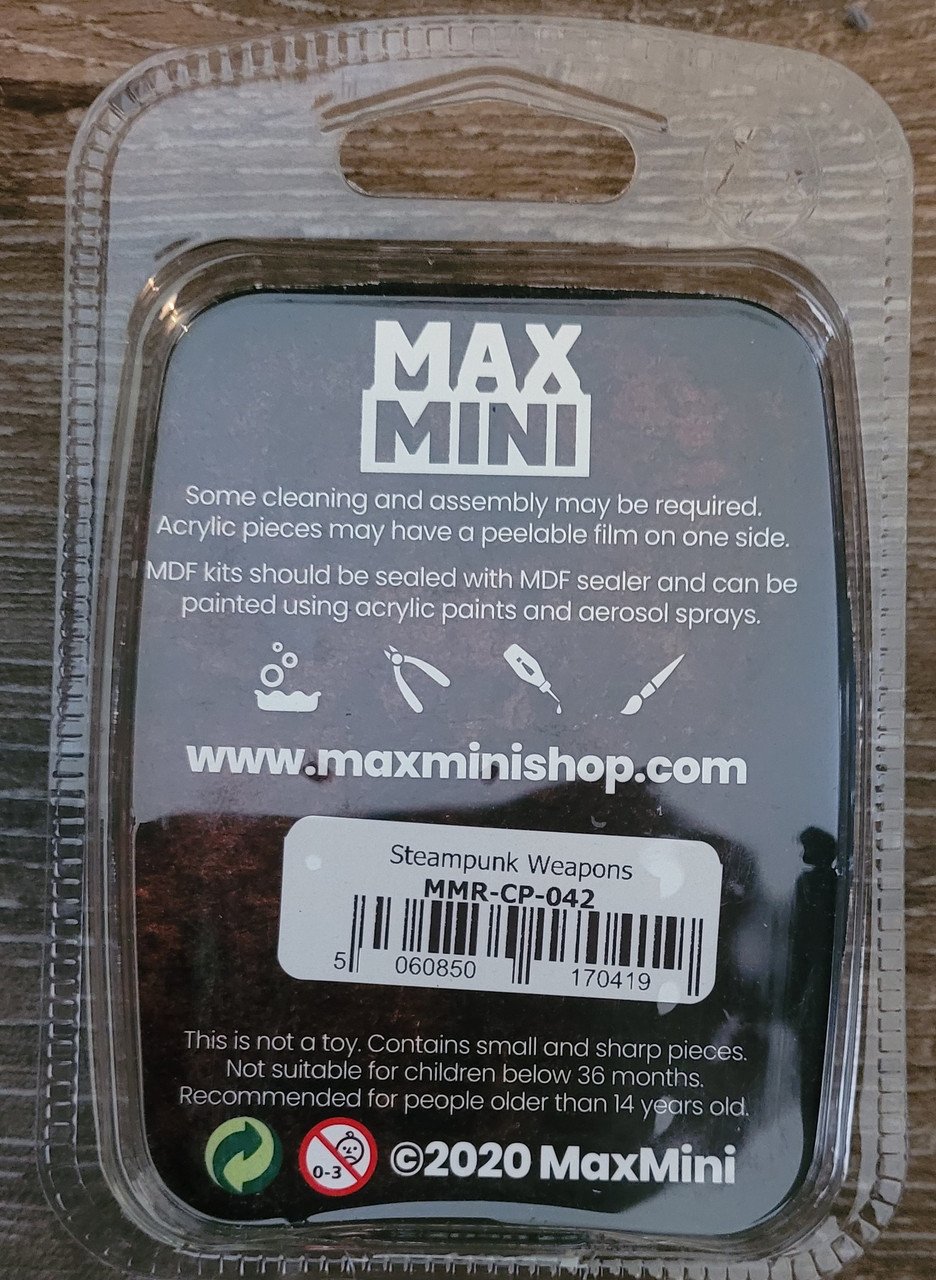 MaxMini Steampunk Weapons (5) (*See Per Order Flat Rate Shipping)