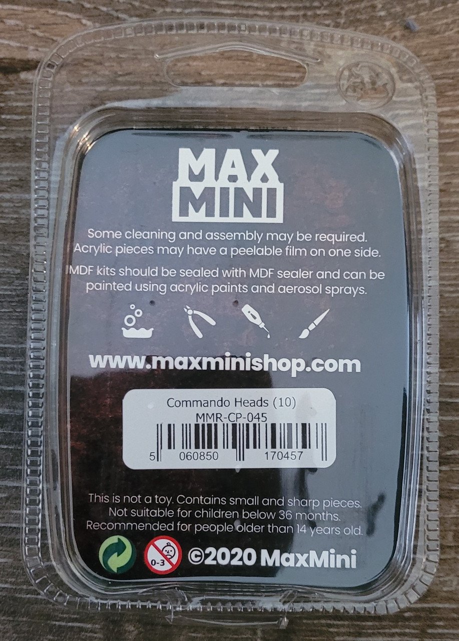 MaxMini Commando Heads (10) (*See Per Order Flat Rate Shipping)