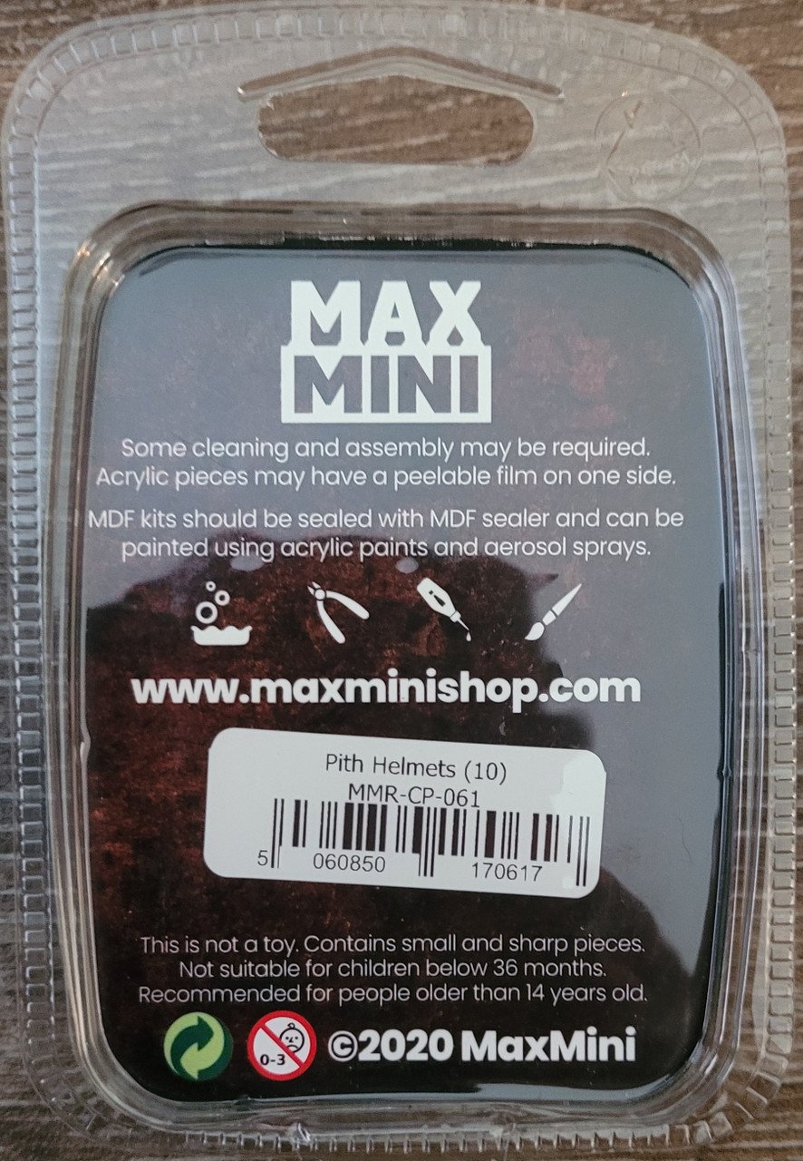 MaxMini Pith Helmets (10) (*See Per Order Flat Rate Shipping)