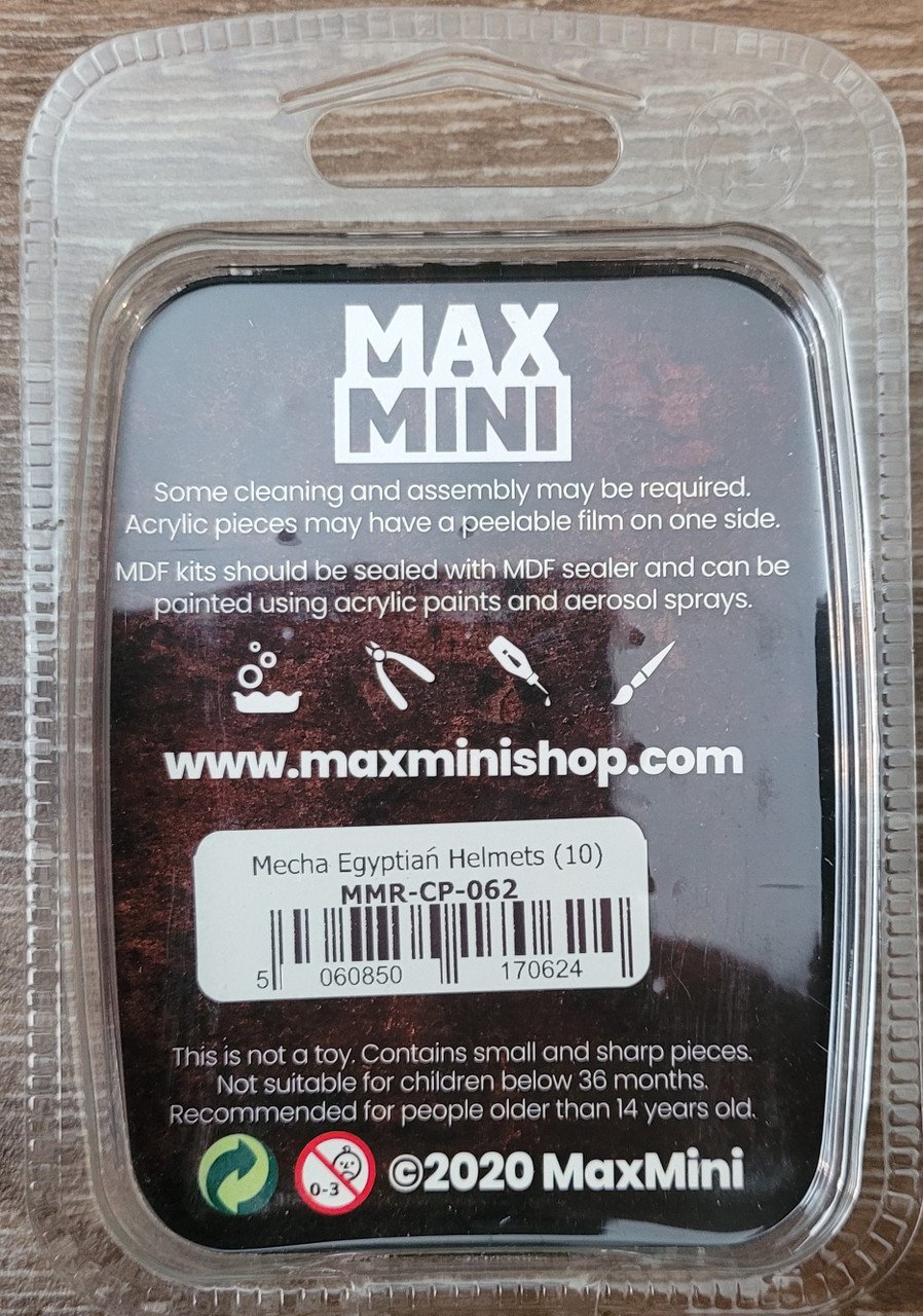 MaxMini Mecha Egyptian Helmets (10) (*See Per Order Flat Rate Shipping)