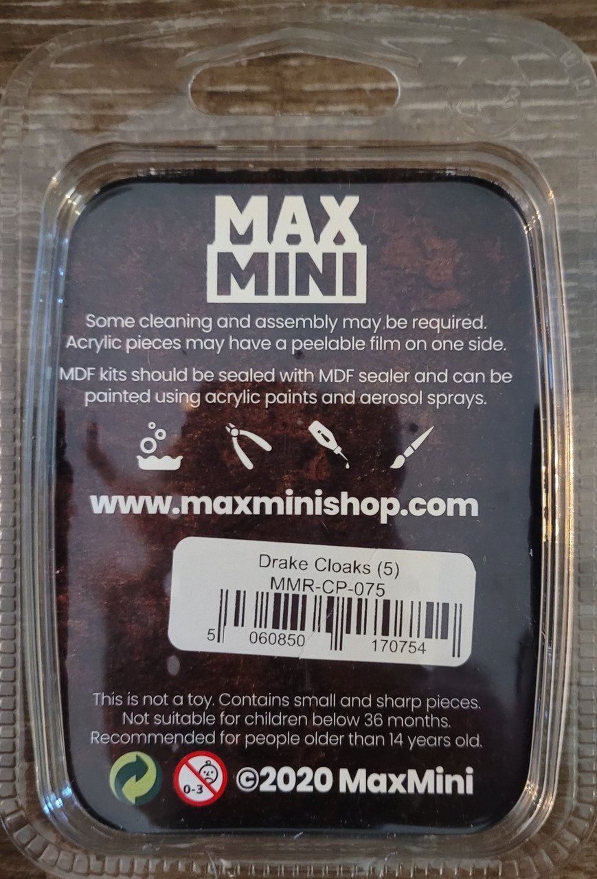 MaxMini Drake Cloaks (5) (*See Per Order Flat Rate Shipping)